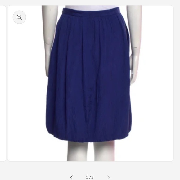 Giorgio Armani Deep Blue A-Line Skirt - Picture 3 of 3